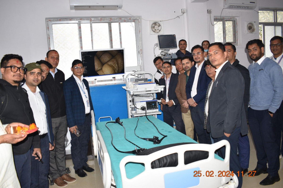 लुम्बिनी प्रादेशिक अस्पतालमा डुओडेनोस्कोपी सेवा