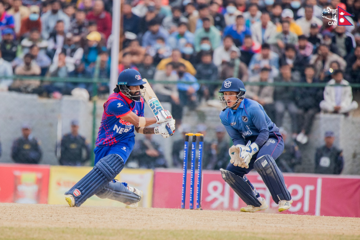 त्रिकोणात्मक टी–२० सिरिज अन्तर्गतको पहिलो खेलमा नेपाल नामिबियासँग पराजित